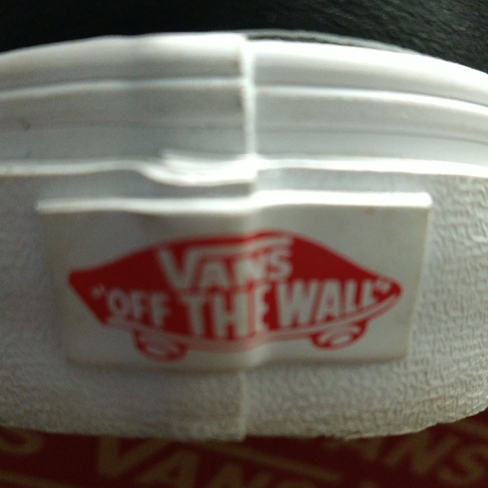 Vans Low-Top Sneakers in Black with Red and Purple Accents - Picture 9 of 12